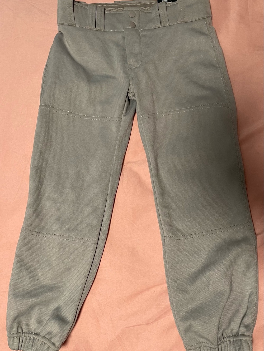 Champro Girls Low Rise Softball Pants /  Knickers Light Gray Size Large